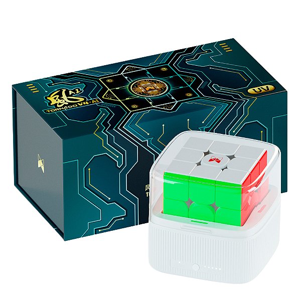 Cubo Mágico 3x3x3 Tornado V4 AI UV Smart Cube Bluetooth