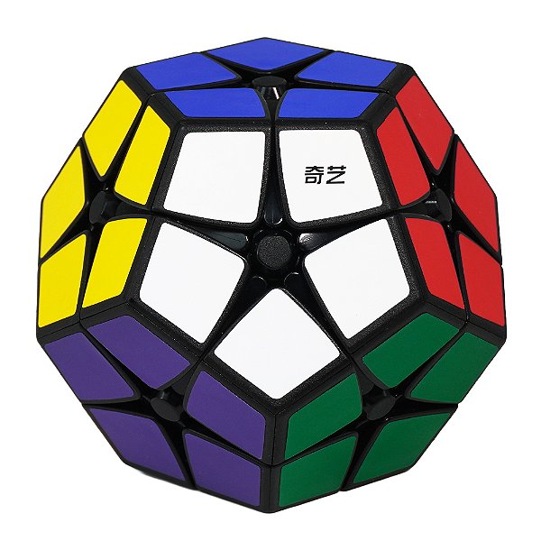 Cubo Mágico Megaminx 2x2x2 Qiyi Preto (Kilominx)