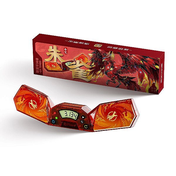 Timer Qiyi Vermilion Bird Transparente Vermelho - Cronômetro para Cubo Mágico