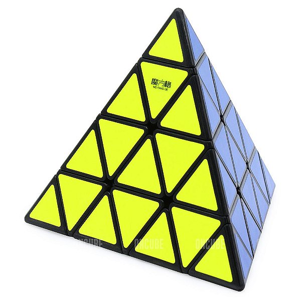 Cubo Mágico Pyraminx 4x4x4 Qiyi Preto