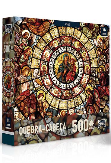 Quebra-Cabeça Arte Sacra - Vitral 500 peças