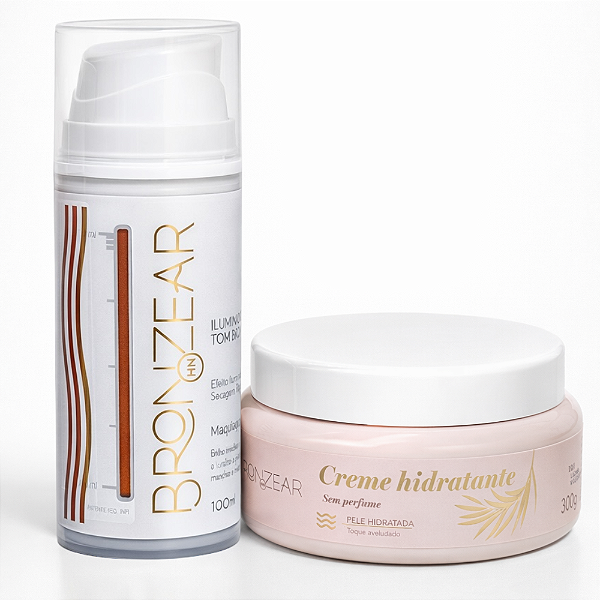 Kit Iluminador Tom Bronze + Creme Hidratante - Bronzear HN