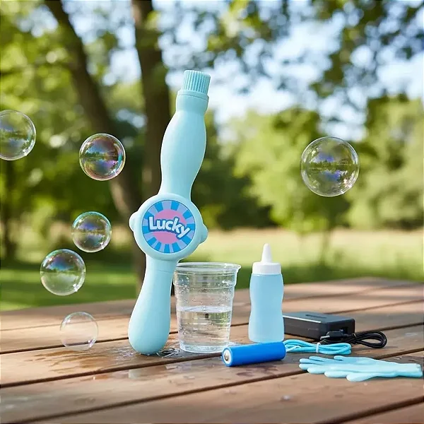 Spray Bubble - Máquina de Fazer Bolhas de Sabão