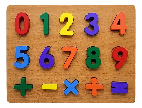 Numeração em Madeira – Aprender Brincando desde Pequeno