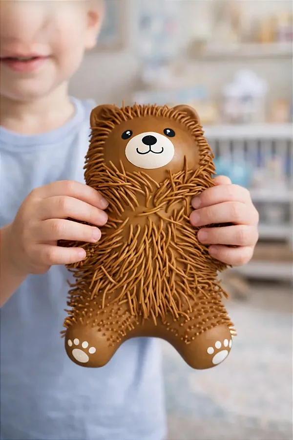 Ursinho Sensorial Borracha Brinquedo Antiestresse Infantil