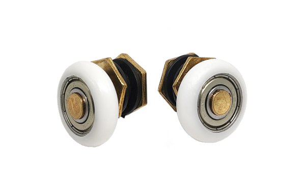 2 Roldanas Para Box Janela Porta De Vidro - Regulável Metal