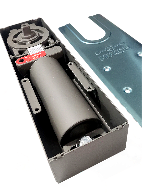 DUPLICADO - Mola De Porta Mhp500 Meron Eixo T Espelho Inox Dorma Bts75 + Ferragem Inferior