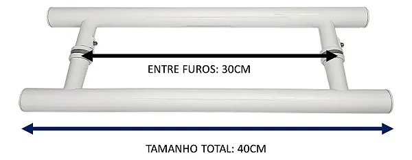 Puxador Para Porta De Vidro Blindex Super Resistente 30cm