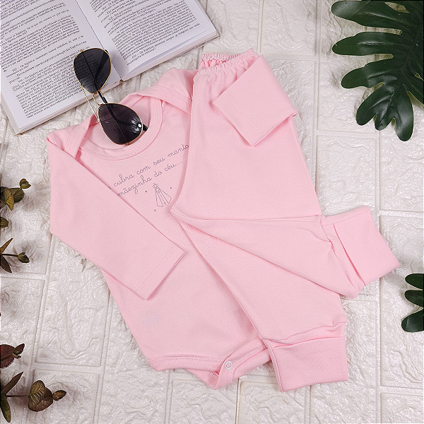 Conjunto Body com Mijão Suedini – Algodão 100% -Apenas tamanho P