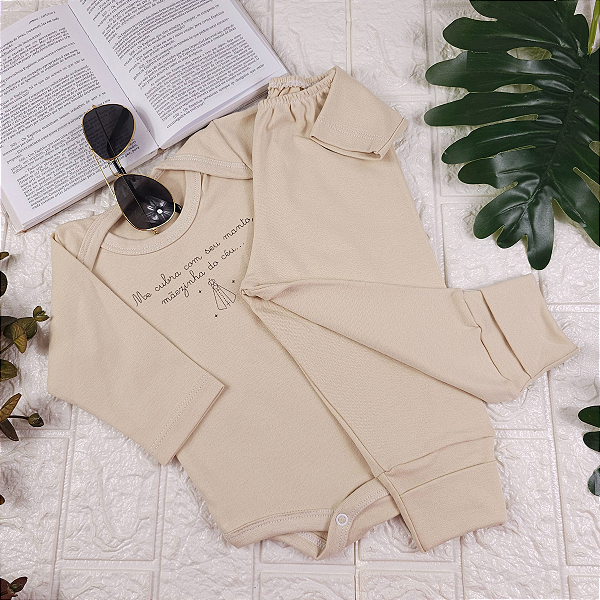 Conjunto Body com Mijão Suedini – Algodão 100% -Apenas tamanho P