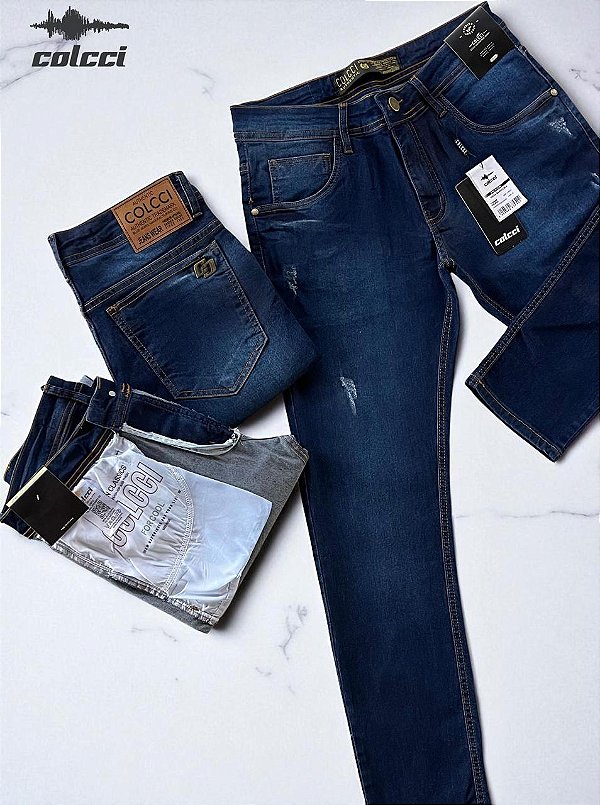 Calça Jeans Colcci Masculina Azul Escuro