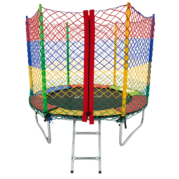 Cama Elástica 6FT/1,83M  + Rede de Proteção Colorida (Rede Externa) + Escada