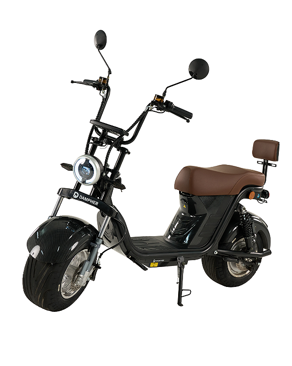 Scooter Elétrico X13 1000w, 32km, Suspensão dianteira e traseira, Luz de LED - Carbon