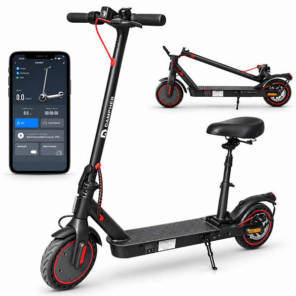 Patinete Elétrico Dampher E9pro 350W 25km/h 10Ah Dobrável com Banco
