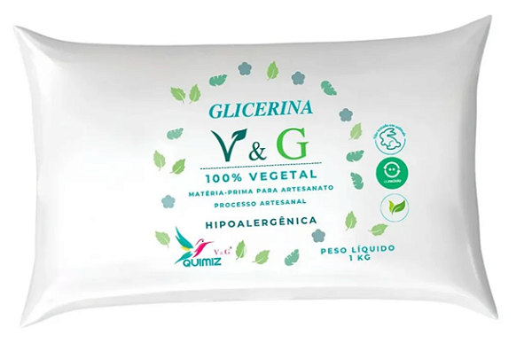 BASE GLICERINADA 100% VEGETAL E VEGANA V&G TRANSPARENTE