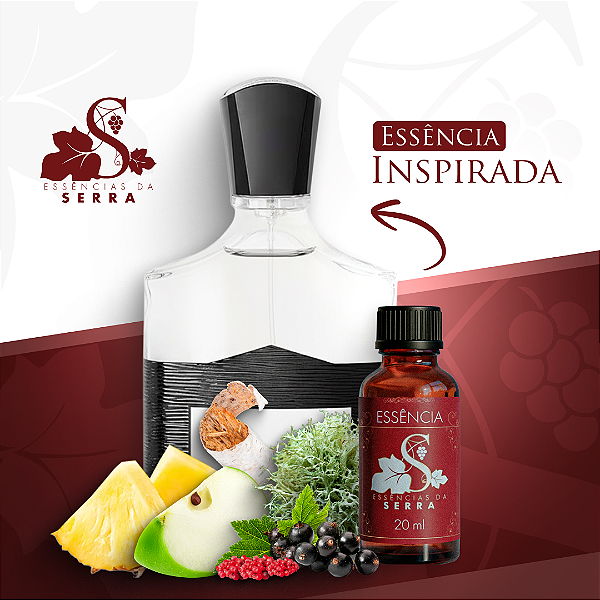 ESSÊNCIA INSP. CREED AVENTUS PERFUMARIA FINA 20 ML
