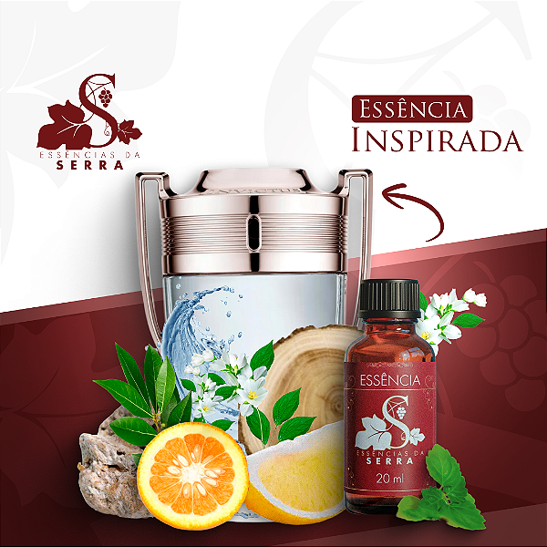 ESSÊNCIA INSP. INVICTUS PERFUMARIA FINA 20 ML