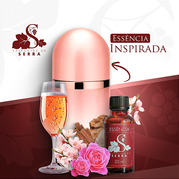 ESSÊNCIA INSP. 212 VIP ROSÉ PERFUMARIA FINA 20 ML