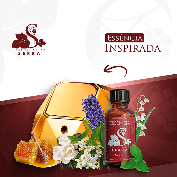 ESSÊNCIA INSP. LADY MILLION PERFUMARIA FINA 20 ML