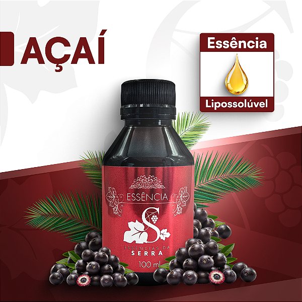 AÇAÍ - ESSÊNCIA LIPOSOLÚVEL - PREMIUM E CONCENTRADA PARA VELAS, SABONETES E COSMÉTICOS ARTESANAIS