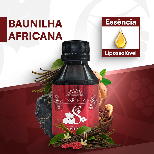 BAUNILHA AFRICANA - ESSÊNCIA LIPOSOLÚVEL - PREMIUM E CONCENTRADA PARA VELAS, SABONETES E COSMÉTICOS ARTESANAIS