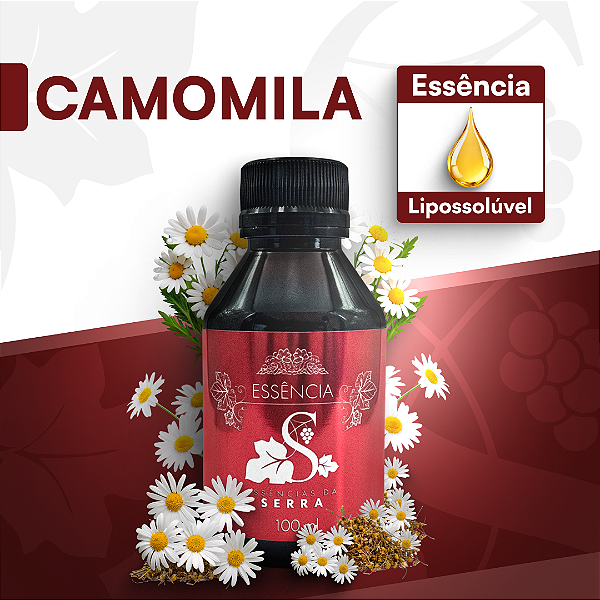 CAMOMILA - ESSÊNCIA LIPOSOLÚVEL - PREMIUM E CONCENTRADA PARA VELAS, SABONETES E COSMÉTICOS ARTESANAIS