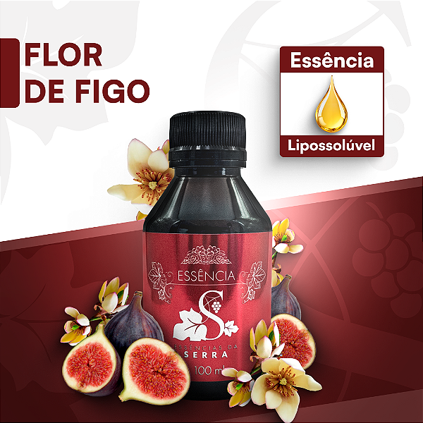 FLOR DE FIGO - ESSÊNCIA LIPOSOLÚVEL - PREMIUM E CONCENTRADA PARA VELAS, SABONETES E COSMÉTICOS ARTESANAIS