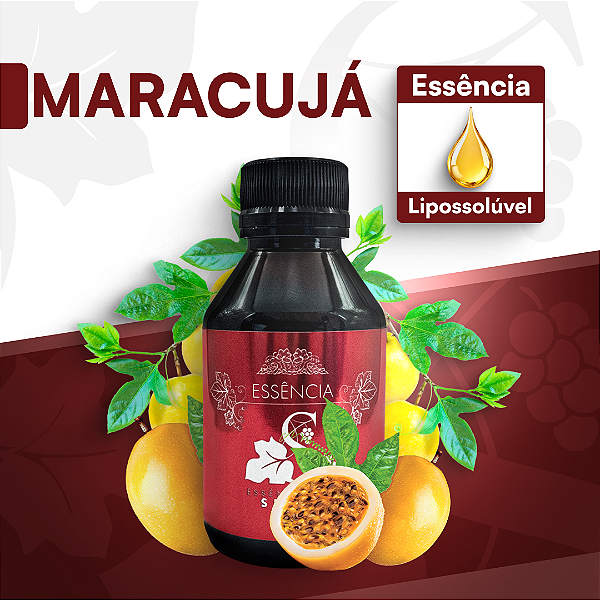 MARACUJÁ - ESSÊNCIA LIPOSOLÚVEL - PREMIUM E CONCENTRADA PARA VELAS, SABONETES E COSMÉTICOS ARTESANAIS