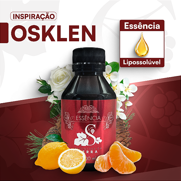 INSP. OSKLEN - ESSÊNCIA LIPOSOLÚVEL - PREMIUM E CONCENTRADA PARA VELAS, SABONETES E COSMÉTICOS ARTESANAIS