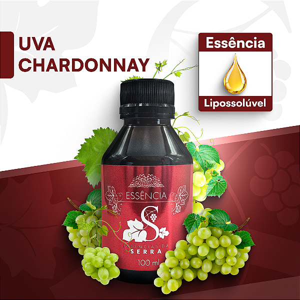 UVA CHARDONNAY - ESSÊNCIA LIPOSOLÚVEL - PREMIUM E CONCENTRADA PARA VELAS, SABONETES E COSMÉTICOS ARTESANAIS