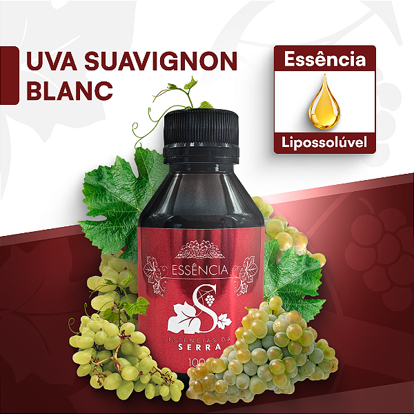 UVA SAUVIGNON BLANC - ESSÊNCIA LIPOSOLÚVEL - PREMIUM E CONCENTRADA PARA VELAS, SABONETES E COSMÉTICOS ARTESANAIS