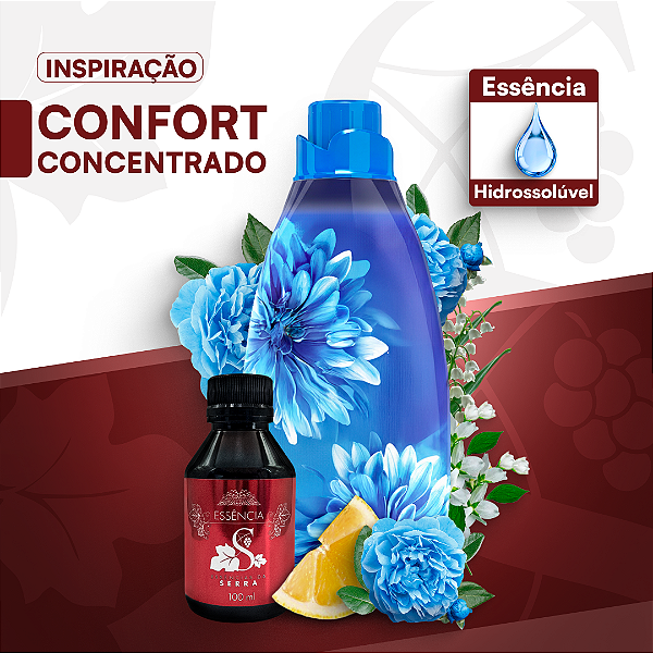 CONFORT CONCENTRADO - ESSÊNCIA HIDROSOLÚVEL - PREMIUM E CONCENTRADA PARA BASES ÁGUA