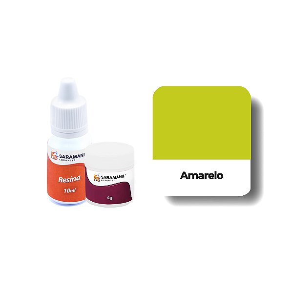 CORANTE CANDY COLOR EM PÓ PARA VELA AMARELO - 7 GRS - SARAMANIL