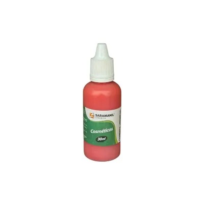 PIGMENTO LÍQUIDO VERMELHO P/ SABONETES E COSMÉTICOS 30ML - SARAMANIL