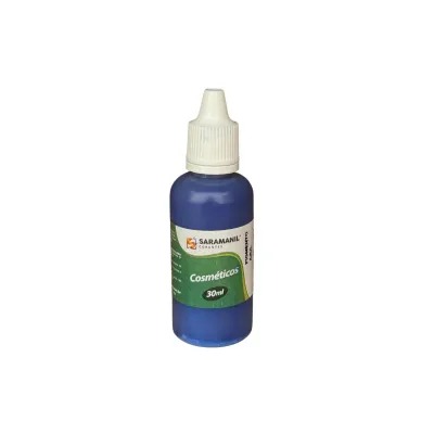 PIGMENTO LÍQUIDO AZUL P/ SABONETES E COSMÉTICOS 30ML - SARAMANIL