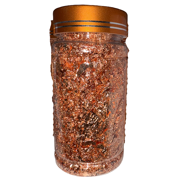 FOLHA DE BRONZE IMPORTADA PARA COSMÉTICOS, VELAS, EPÓXI, SABONETES - POTE GIGANTE - RENDE MUITO