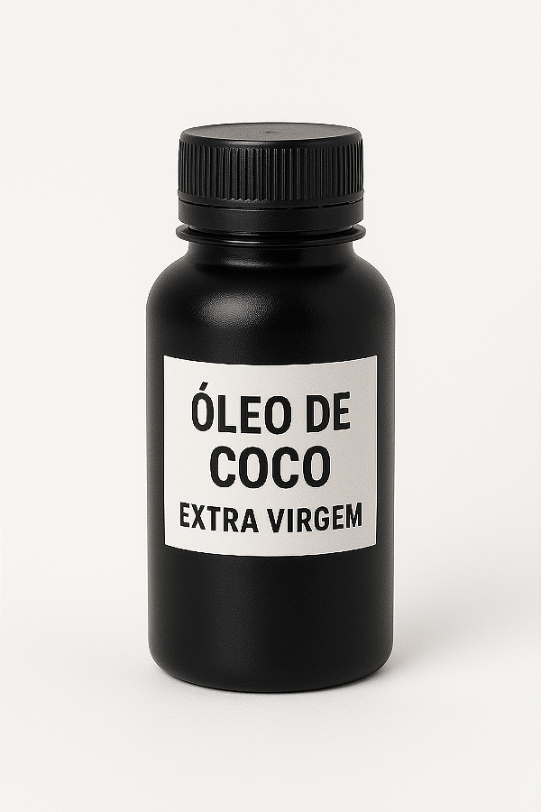 ÓLEO VEGETAL DE COCO EXTRA VIRGEM 100ML PURO 100% NATURAL - INSUMO PARA COSMÉTICOS, SABONETES E HIDRATANTES