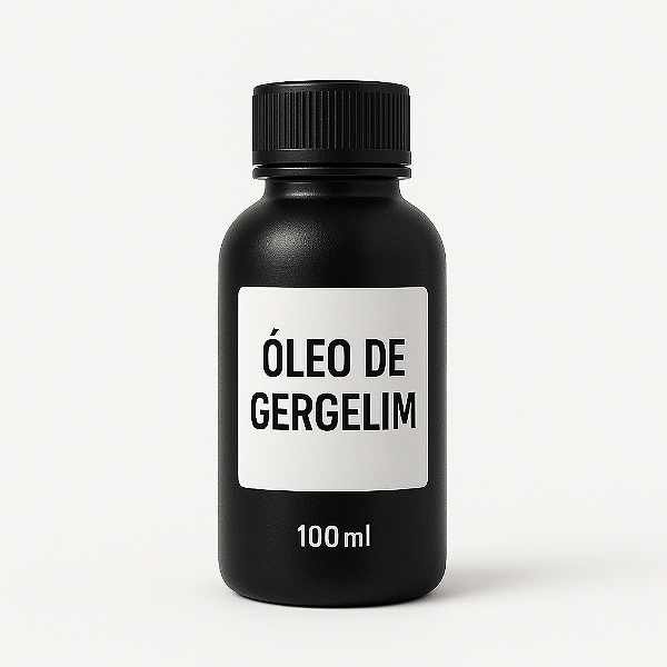 ÓLEO VEGETAL DE GERGELIM 100ML PURO 100% NATURAL - INSUMO PARA COSMÉTICOS, SABONETES E HIDRATANTES