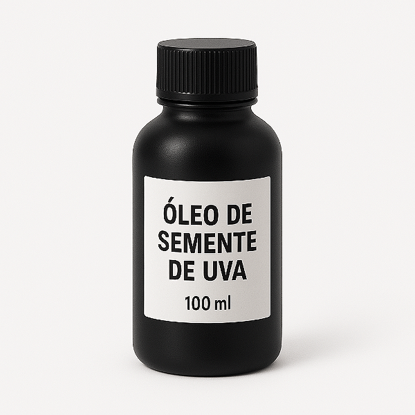 ÓLEO VEGETAL DE SEMENTE DE UVA 100ML PURO 100% NATURAL - INSUMO PARA COSMÉTICOS, SABONETES E HIDRATANTES