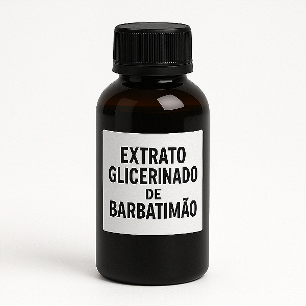 EXTRATO GLICERINADO DE BARBATIMÃO 100% PURO, NATURAL E VEGETAL - 100 MLS -
