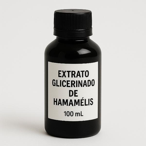 EXTRATO GLICERINADO DE HAMAMÉLIS 100% PURO, NATURAL E VEGETAL - 100 MLS -