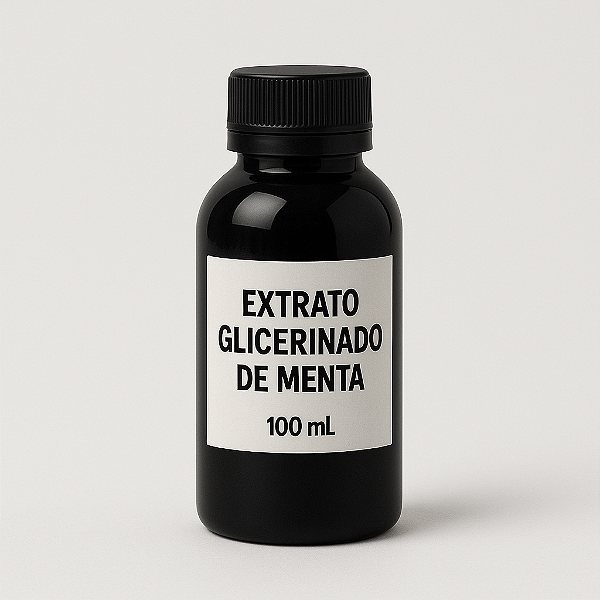 EXTRATO GLICERINADO DE MENTA 100% PURO, NATURAL E VEGETAL - 100 MLS -