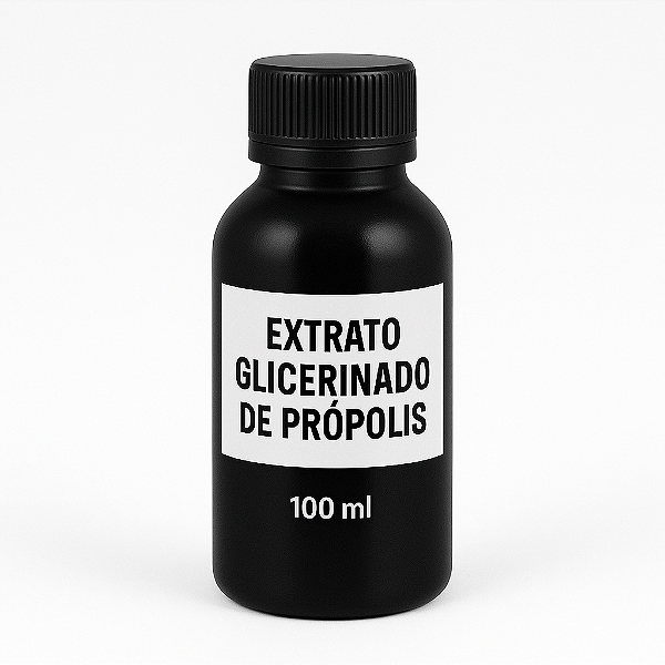 EXTRATO GLICERINADO DE PRÓPOLIS 100% PURO, NATURAL E VEGETAL - 100 MLS -