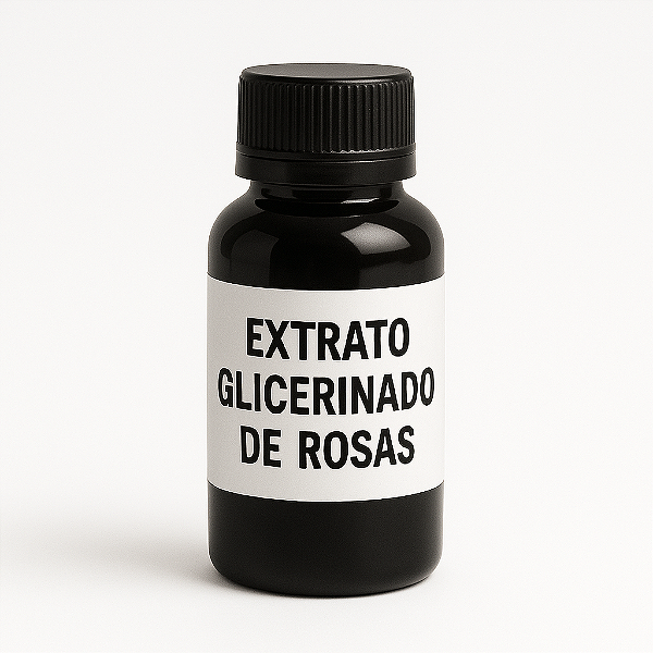 EXTRATO GLICERINADO DE ROSAS 100% PURO, NATURAL E VEGETAL - 100 MLS -