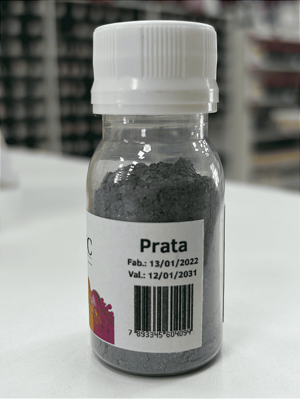 MICA PRATA IMPORTADA 10 GRAMAS (2,5X A QUANTIDADE DE OUTRAS MARCAS) PARA VELAS, SABONETES, COSMÉTICOS, EPÓXI ENTRE OUTROS