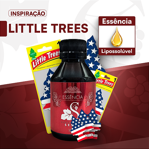 INSP. LITTLE TREE - ESSÊNCIA LIPOSOLÚVEL - PREMIUM E CONCENTRADA PARA VELAS, SABONETES E COSMÉTICOS ARTESANAIS