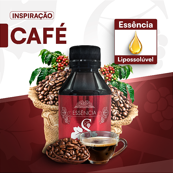 CAFÉ - ESSÊNCIA LIPOSOLÚVEL - PREMIUM E CONCENTRADA PARA VELAS, SABONETES E COSMÉTICOS ARTESANAIS
