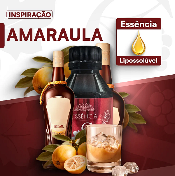 AMARULA 100ML ESSÊNCIA LIPOSOLÚVEL - PREMIUM E CONCENTRADA PARA VELAS, SABONETES E COSMÉTICOS ARTESANAIS