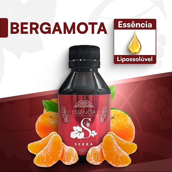 BERGAMOTA 100ML ESSÊNCIA LIPOSOLÚVEL - PREMIUM E CONCENTRADA PARA VELAS, SABONETES E COSMÉTICOS ARTESANAIS