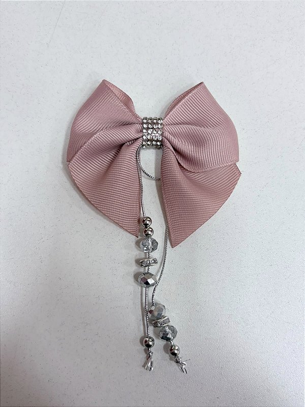 LAÇO PARA DECORAR FRASCOS DE DIFUSOR DE VARETAS COM STRASS -LUXO ROSÉ